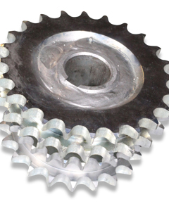 Kettenrad DUPLEX 1/2" Z24 + 3/8" Z27 + 1/2" Z20 B25